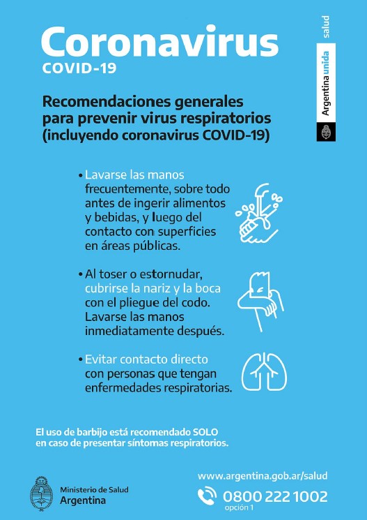 Coronavirus - Recomendaciones generales